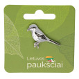 Enamel Pin Great Grey Shrike